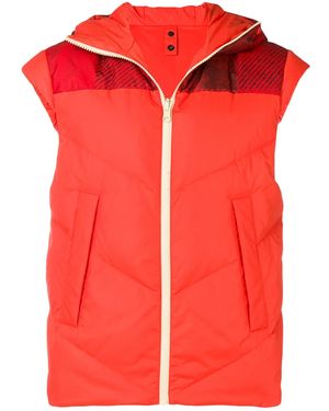 Woolrich Padded Hooded Gilet - Red
