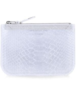 Comme des Garçons Snake Line Zip Wallet - White