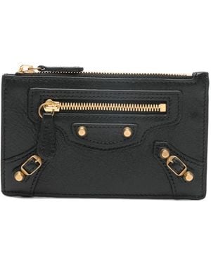 Balenciaga Le City Logo-Detail Card Holder - Black