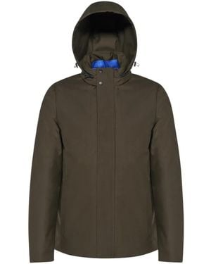 Geox Veste Recanati Zippée À Capuche - Green