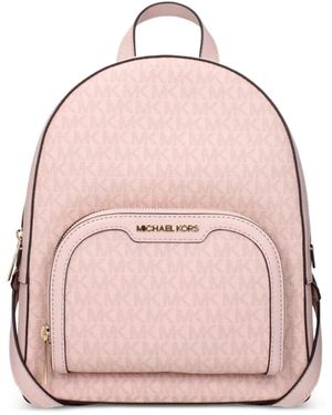 Michael Kors Logo-Print Backpack - Pink