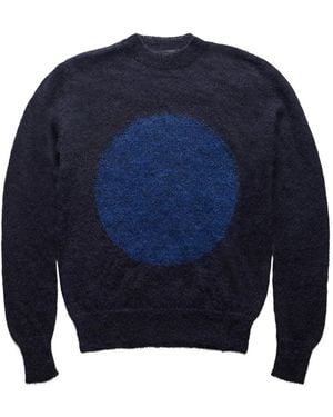Edward Cuming Pullover mit Kreis-Print - Blau