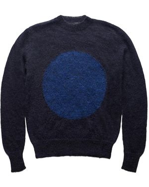 Edward Cuming Circle-Print Jumper - Blue