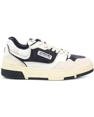 Autry Sneakers Met Leren Vlak - Wit