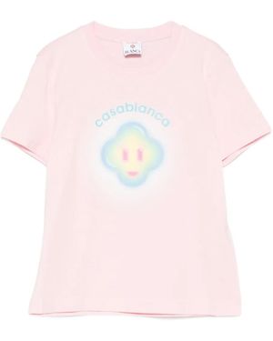 CASABLANCA Logo T-Shirt - Pink