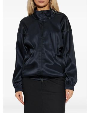 Balenciaga Off-Shoulder Tracksuit Jacket - Blue