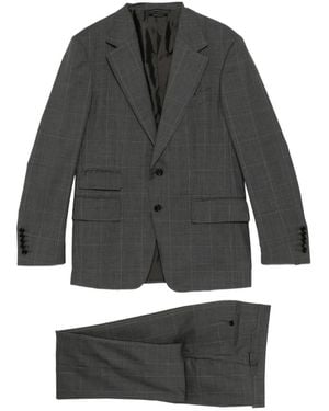 Tom Ford Checked Suit - Gray