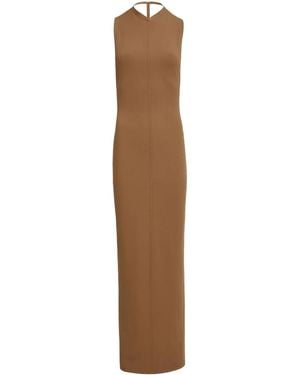 KHAITE Teri Maxi Dress - Brown