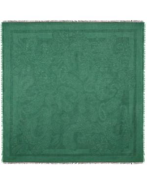 Etro Schal aus Paisley-Jacquard - Grün