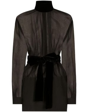 Dolce & Gabbana Crepe Dress - Black