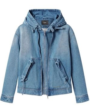 Axel Arigato Hooded Denim Jacket - Blue