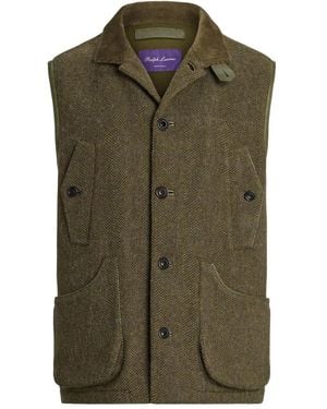 Ralph Lauren Herringbone Waistcoat - Green