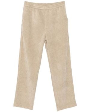 Hōsio Corduroy-Effect Elasticated Trousers - Natural