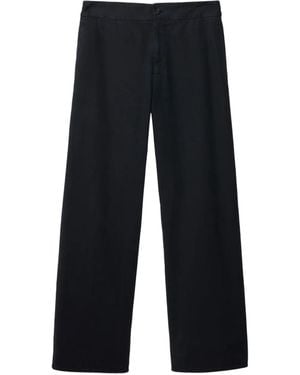 Burberry Gabardine Trousers - Blue