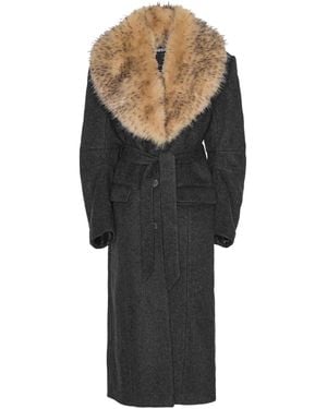 ROTATE BIRGER CHRISTENSEN エコファー シングルコート - ブラック