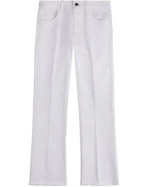 Fay Flared Cotton Jeans - White