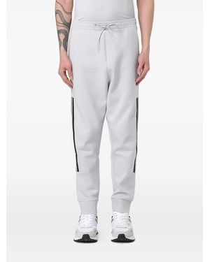 HUGO Stripe-Detail Tracksuit Trousers - Grey