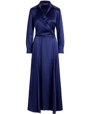 Ralph Lauren シルク ドレス - ブルー
