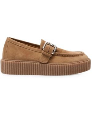 Weekend by Maxmara Loafer Mit Rissoptik - Braun