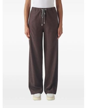 Gran Sasso Pantalones Anchos Con Cordones - Marrón