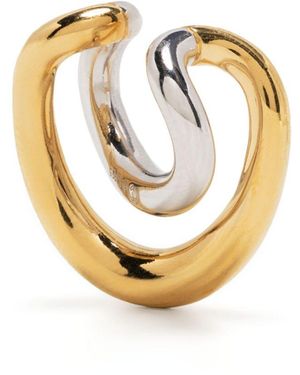 Charlotte Chesnais Initial Two-Tone Ear Cuff - Metallic