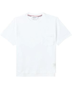 Thom Browne T-Shirt Mit Kastigem Schnitt - Weiß