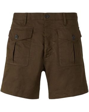 DSquared² Straight-Leg Cargo Shorts - Green