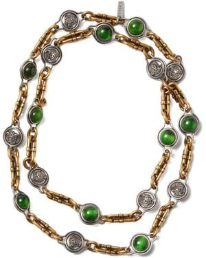 Versace Collana A Catena Con Ciondolo Medusa - Metallizzato