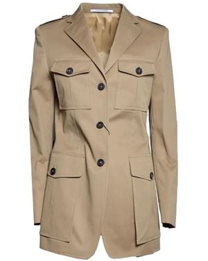 Tagliatore Multi-Pocket Epaulette Jacket - Natural
