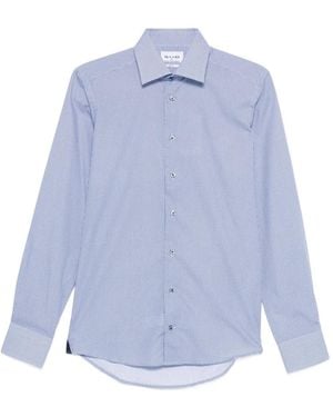 Sand ジオメトリックパターン シャツ - ブルー