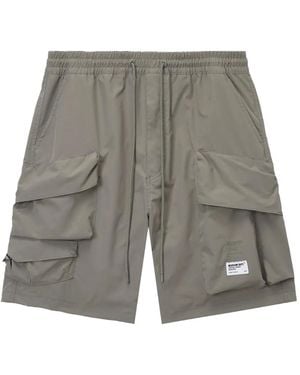 Musium Div. Logo-Embroidered Bermuda Shorts - Grey