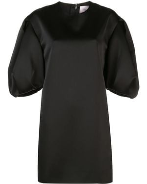 Carolina Herrera パフスリーブ ドレス - ブラック