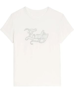 【関税込み】Alys Hc Voltaire Paris T-Shirt - Zadig & Voltair Alys Black Cotton T-shirt Voltaire Paris | Zadig&Voltaire