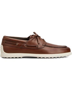 Tod's レースアップ デッキシューズ - ブラウン