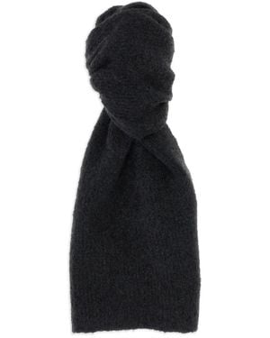 The Row Écharpe Luthgard En Tweed - Noir