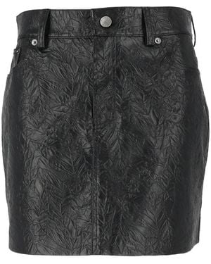 Michael Kors Crinkled Mini Skirt - Black