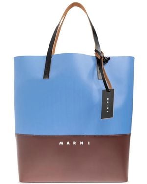 Marni Shopper Met Colourblocking - Blauw