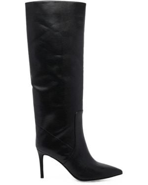 Jeffrey Campbell Bottes Lacées En Cuir - Black