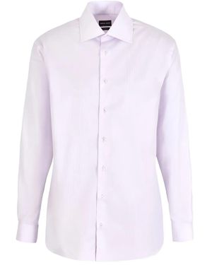 Giorgio Armani Button-Down Cotton Shirt - White