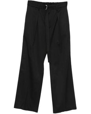Attachment Pantalon À Design Plissé - Noir