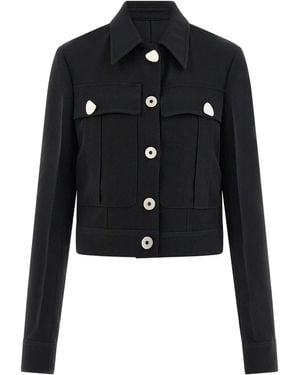 Ferragamo Trucker Style Jacket - Black