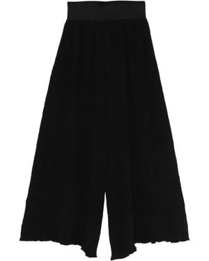 BUNZABURO KYOTO Textured Pants - Black