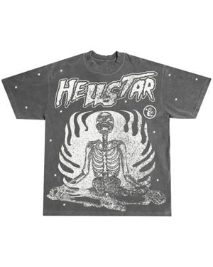 HELLSTAR Skeleton Graphic T-Shirt - Grey