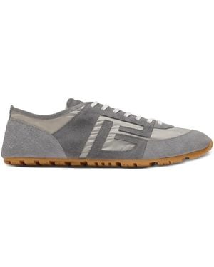Balmain Suede Racer 45 Trainers - Grey