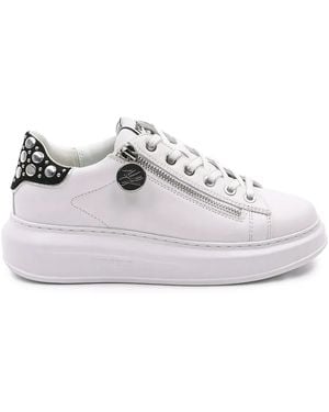 Karl Lagerfeld Zip Kapri Trainers - White