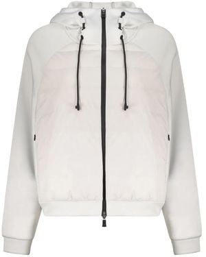 Herno Padded-Panel Hooded Jacket - White