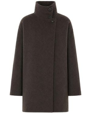 The Dynamis Studio Amsterdam Button-Up Coat - Black