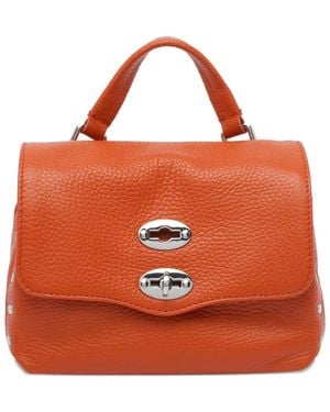 Zanellato Sac À Main Postina Baby En Cuir - Orange