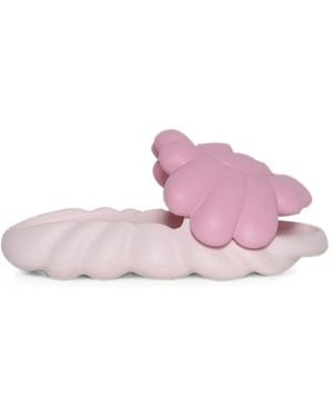 Ohana Hatake Sandali Slides Full-Bloom Con Applicazione - Rosa