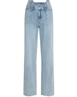 Karl Lagerfeld Seamed Relaxed Jeans - Blue